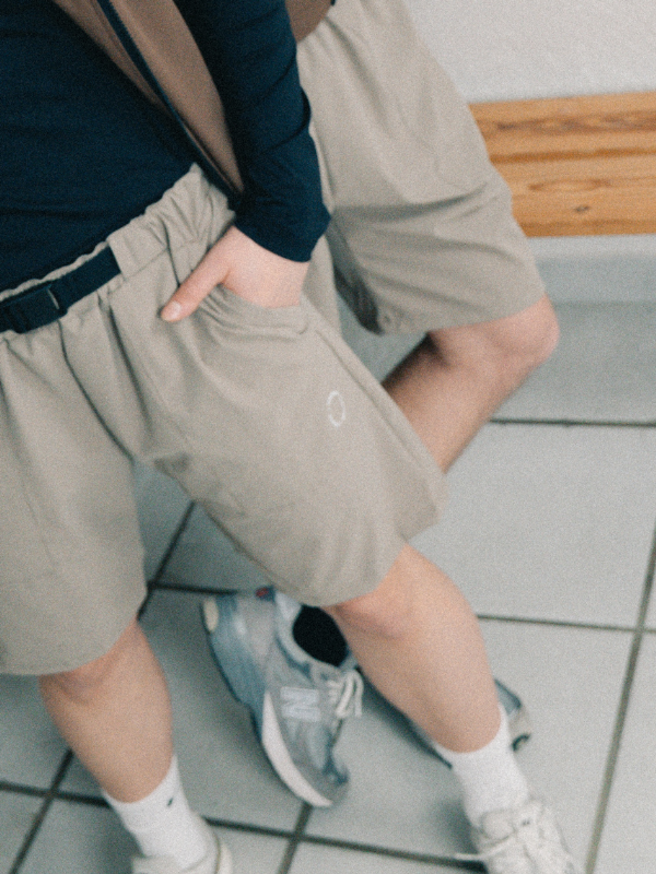 Tech vyöshortsit | Unisex Beige