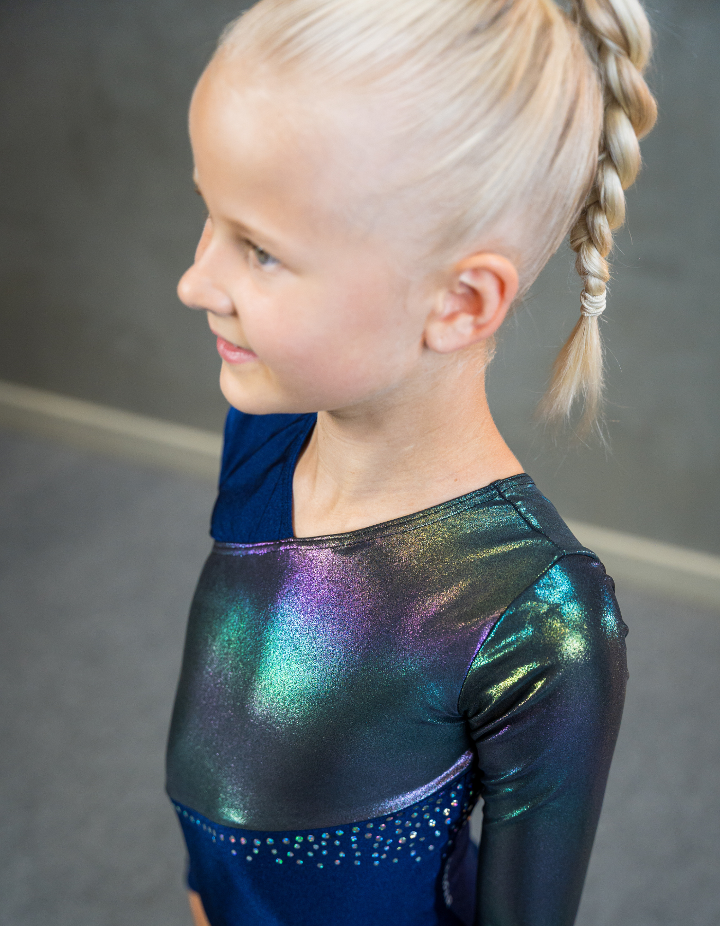 Sally voimistelupuku - Navy/Rainbow