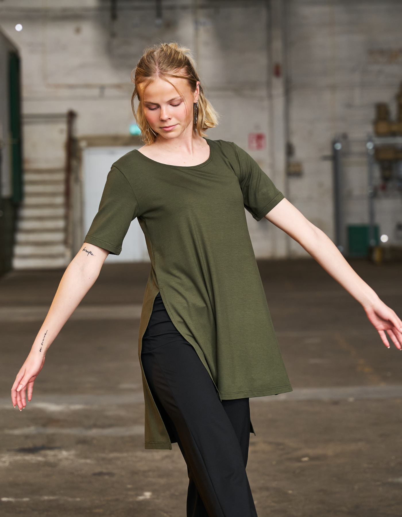 Aro top | Naiset Army Green