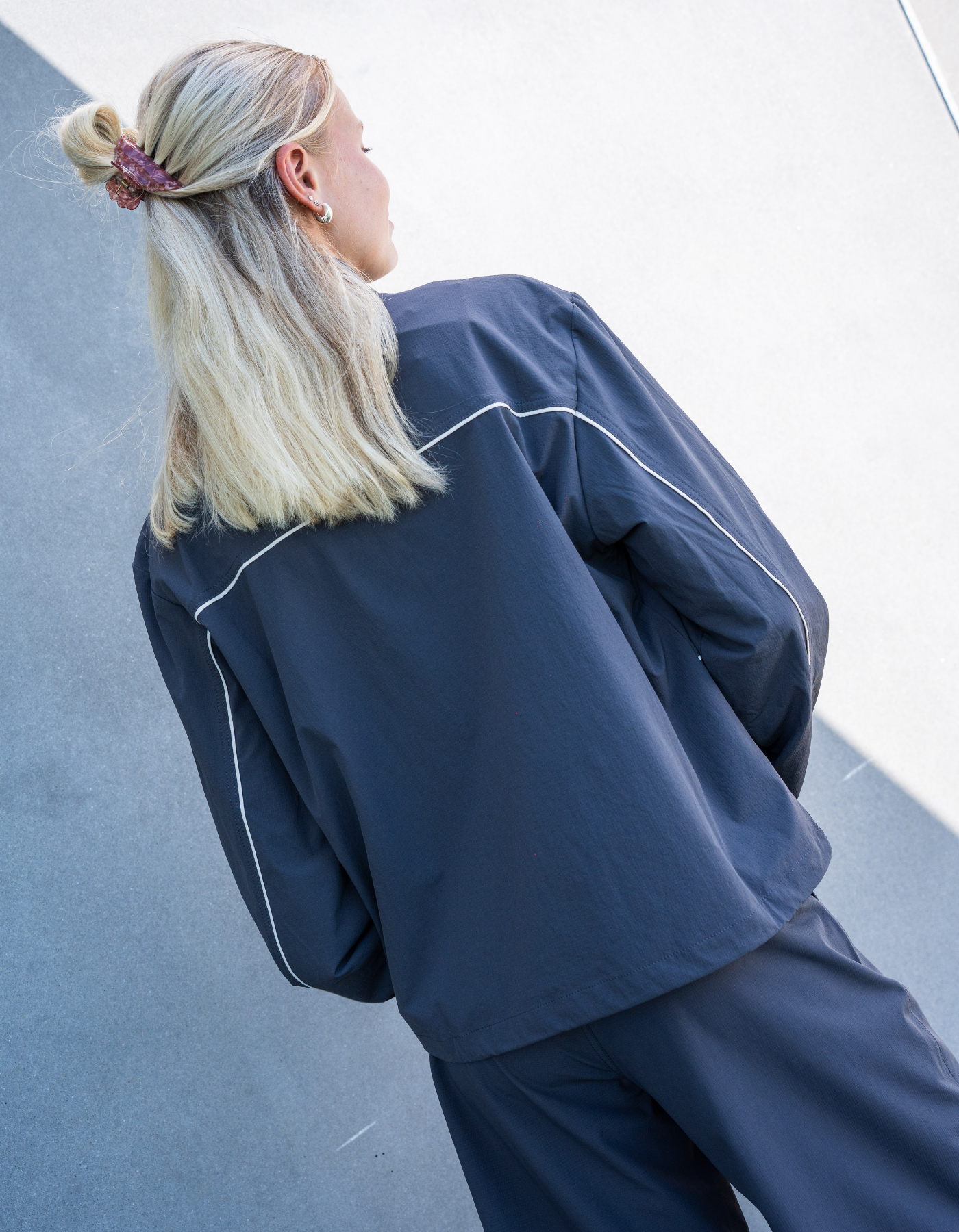 Tech pipe jacket | Women | Dark grey