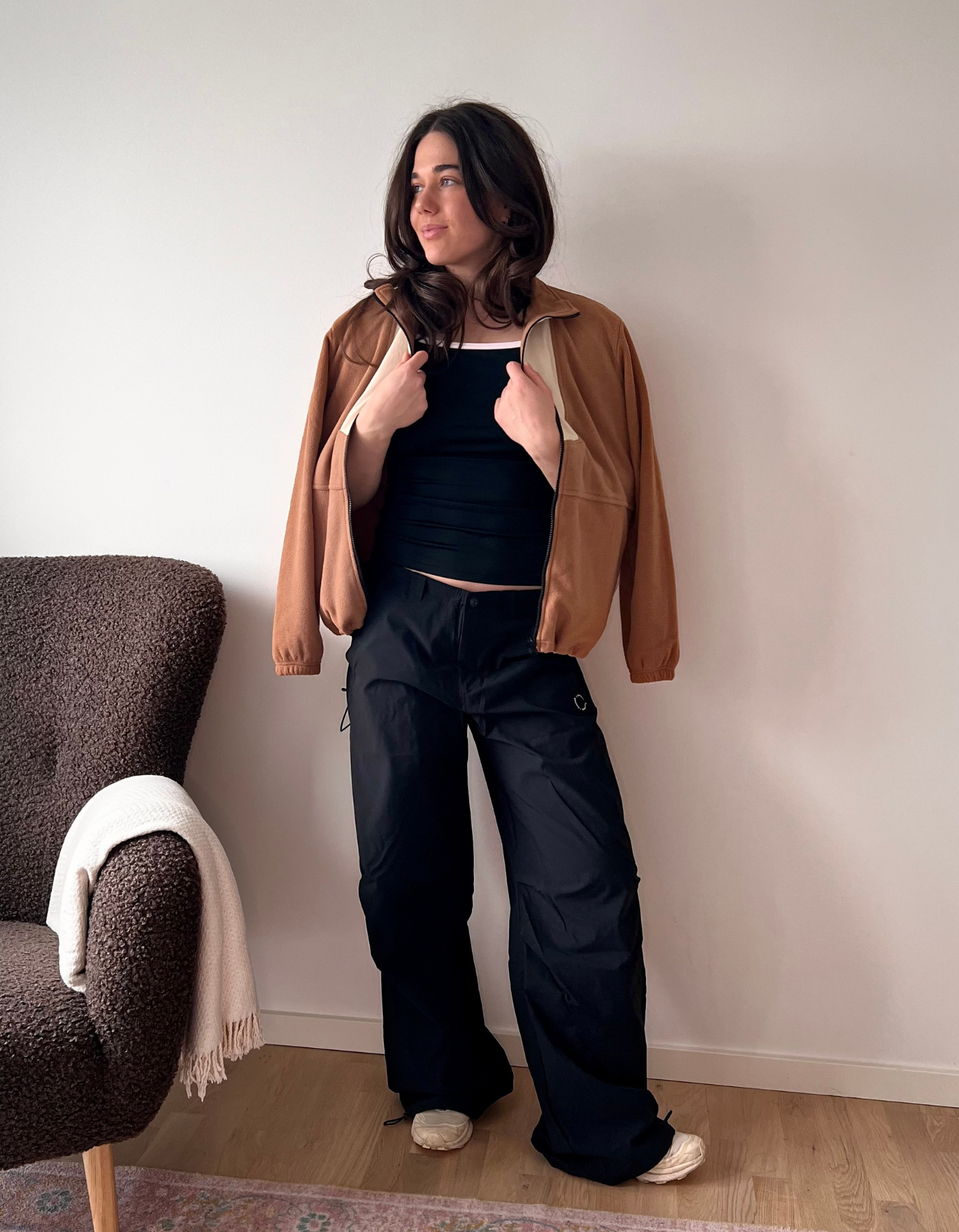 Tech Parachute -housut | Unisex | Musta