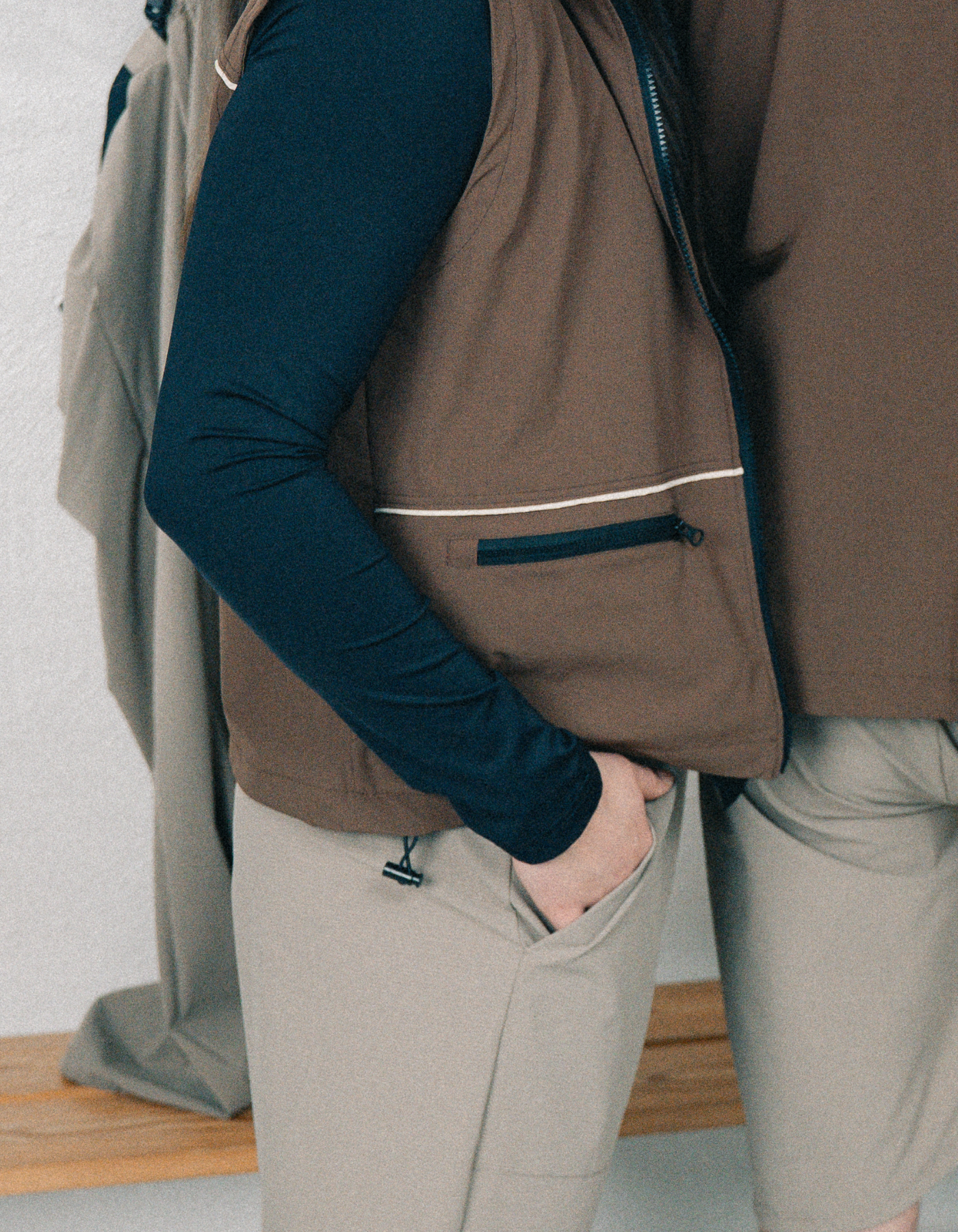 Tech pipe liivi | Unisex Brown