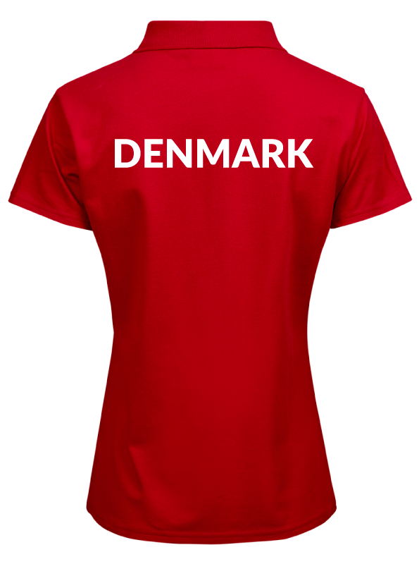 GymDanmark Tee Jays Luxury Polo | Punainen