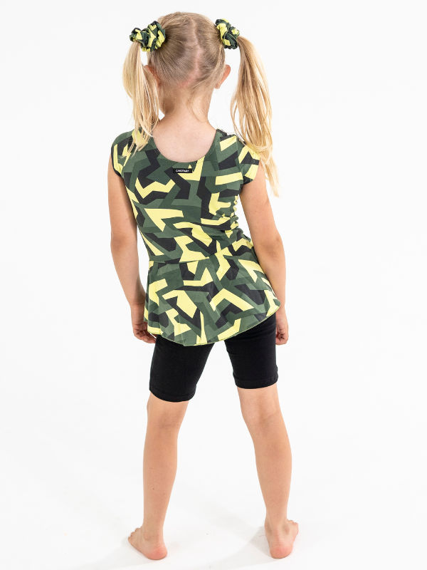 Catsuit peplum | NS-160 Yellow Army