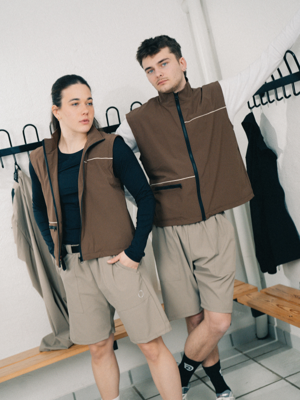 Tech pipe liivi | Unisex Brown