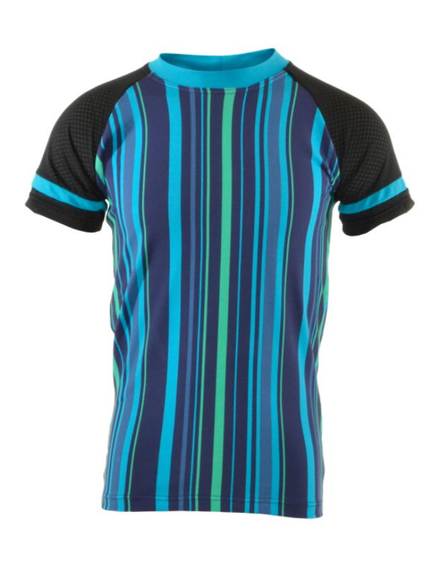T-paita | NS-169 Blue Stripe/Black