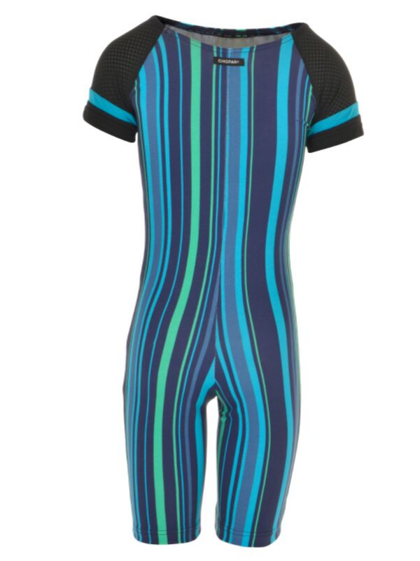 Catsuit | NS-170 Blue Stripe/Black