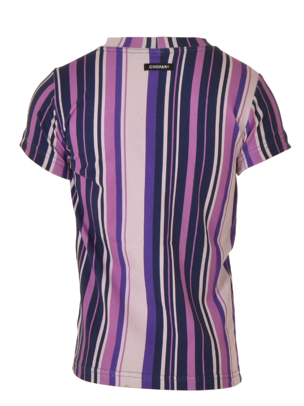 T-paita | NS-158 | Outlet Purple Stripe