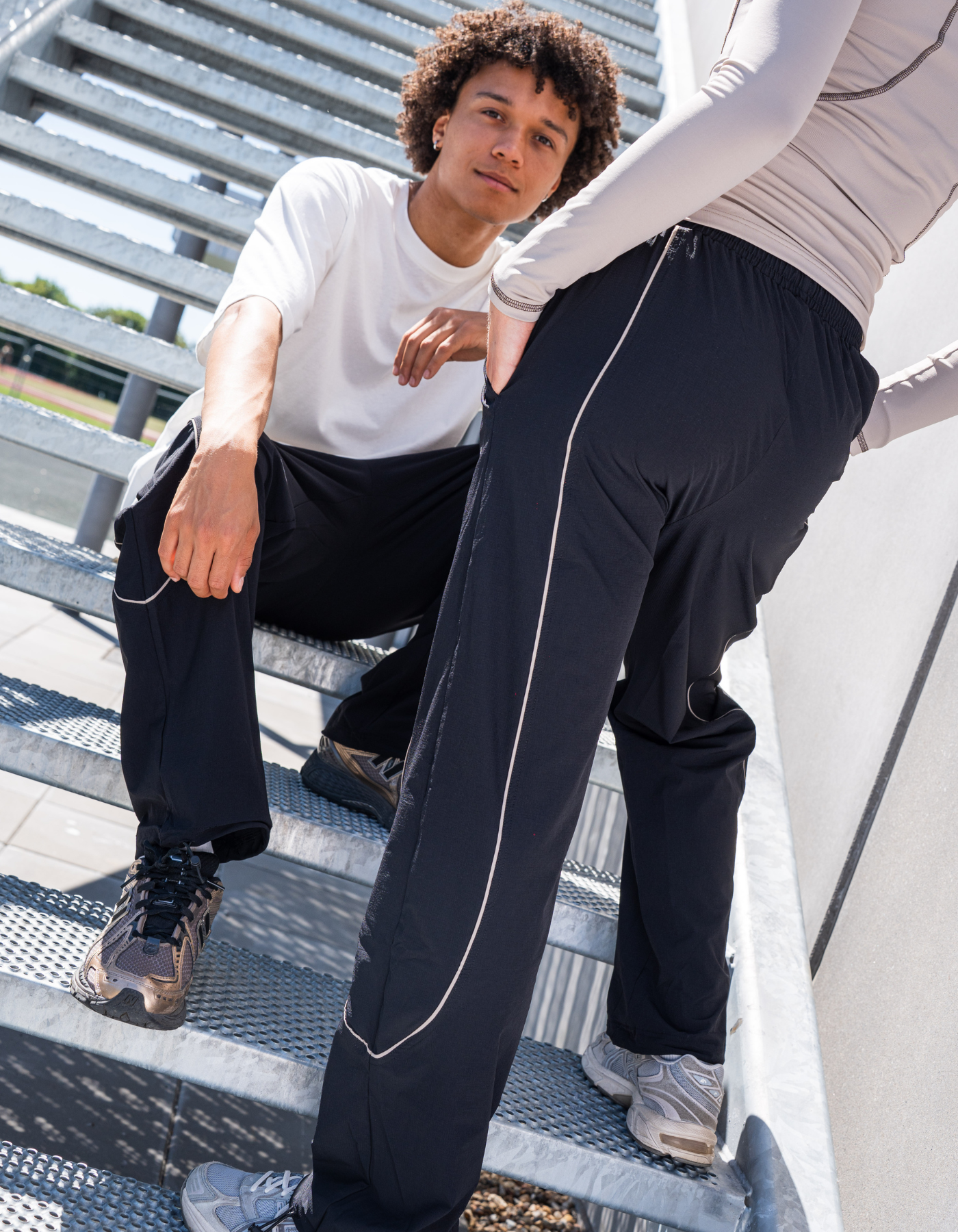 Tech pipe pants 01 | Unisex | Black