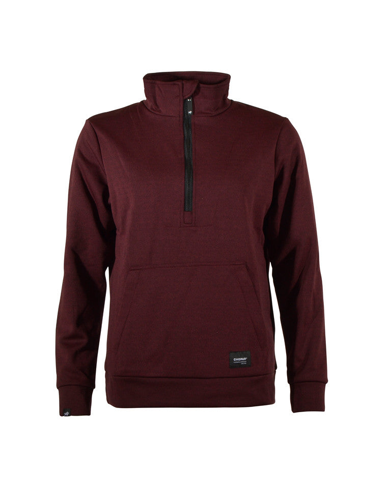 Tago half zip treenipaita | Naiset Bordeaux