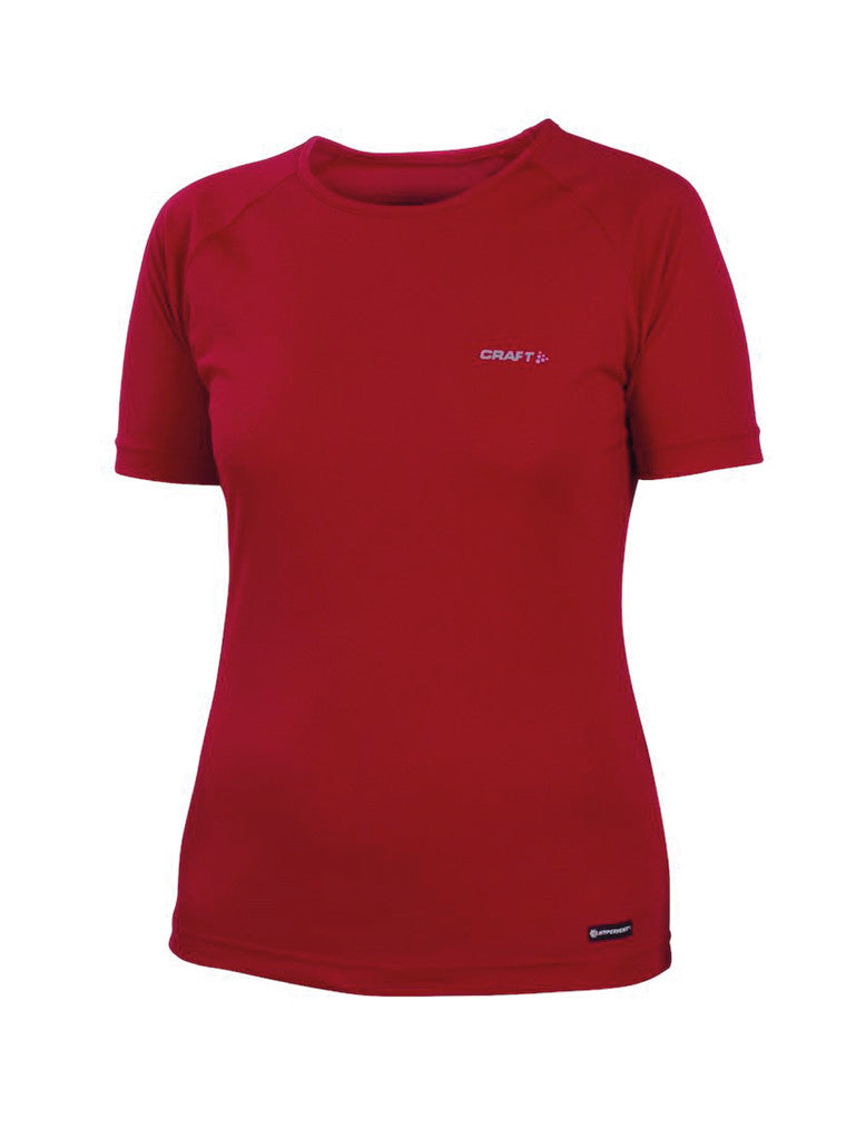 Craft Prime Tee | Naiset Red 1440