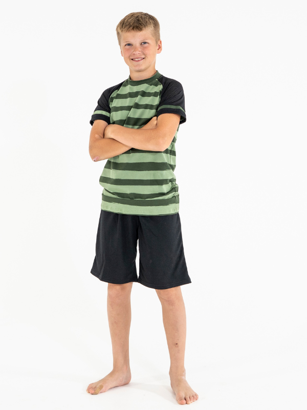 T-paita | NS-169 Green Stripes