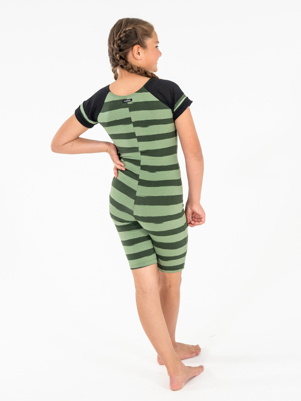 Catsuit | NS-170 Green Stripes