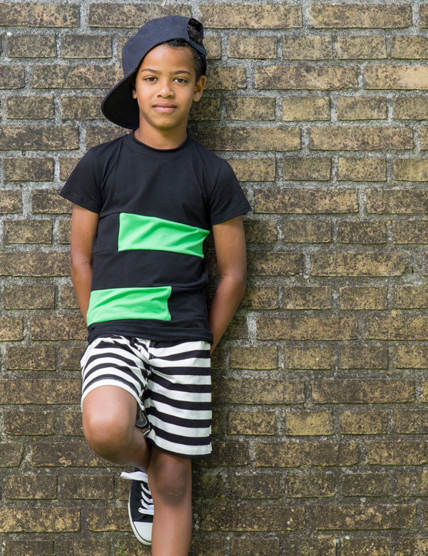 T-paita | NS-136 UDG Black-Lime Musta-Lime