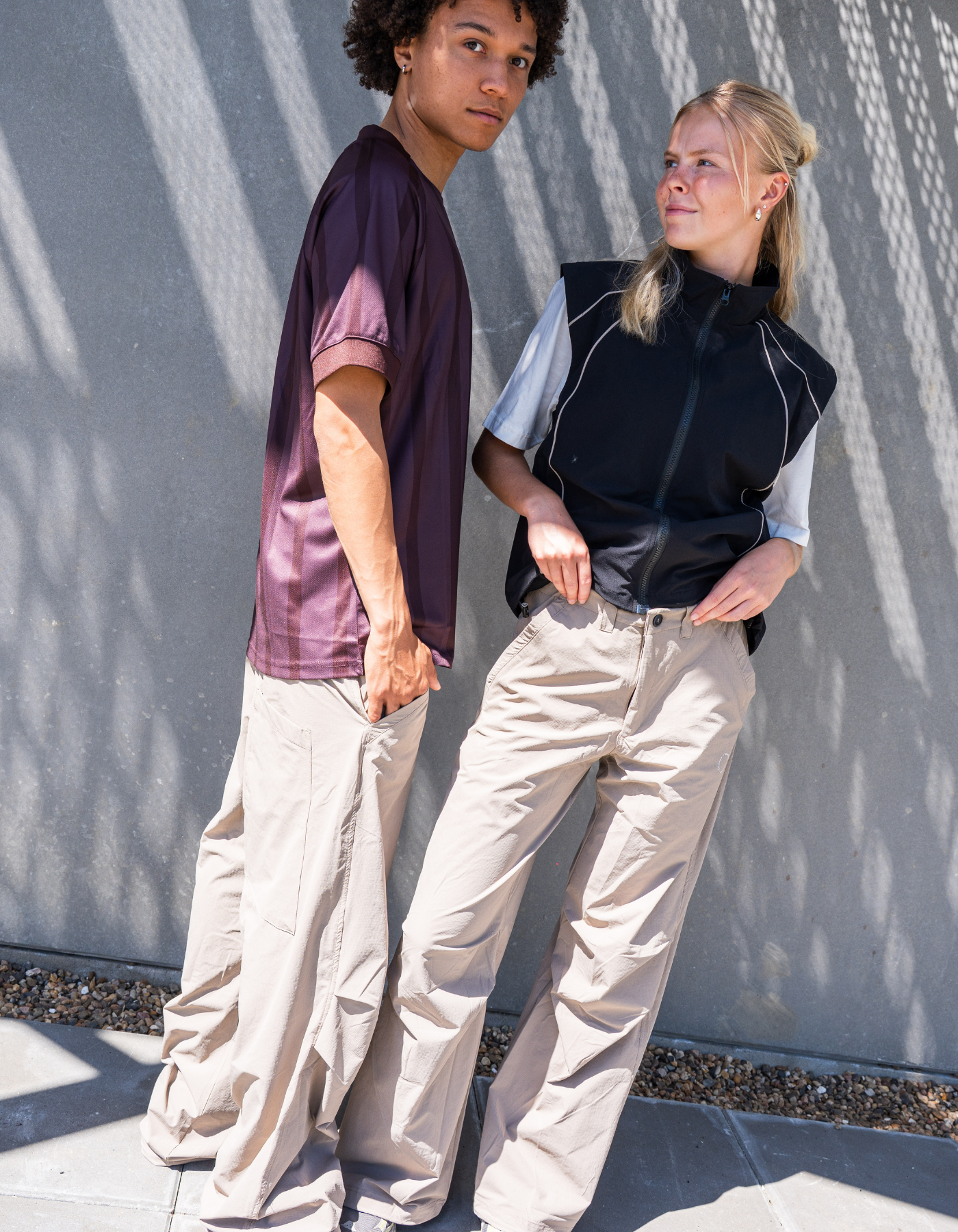 Tech Parachute pants | Unisex | Beige
