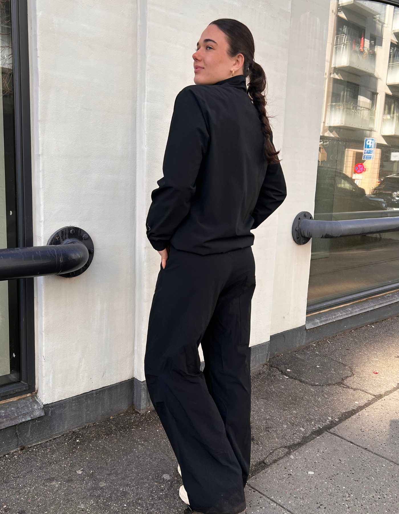 Tech Parachute -housut | Unisex | Musta