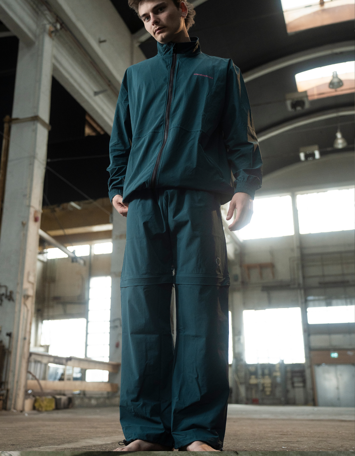 Tech zip-off pants | Unisex  Petroleum blue