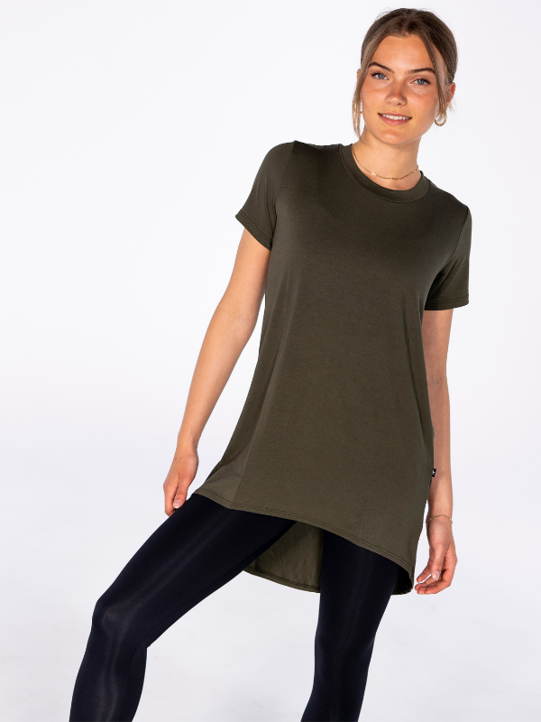 Aya Tee | Naiset Armygreen
