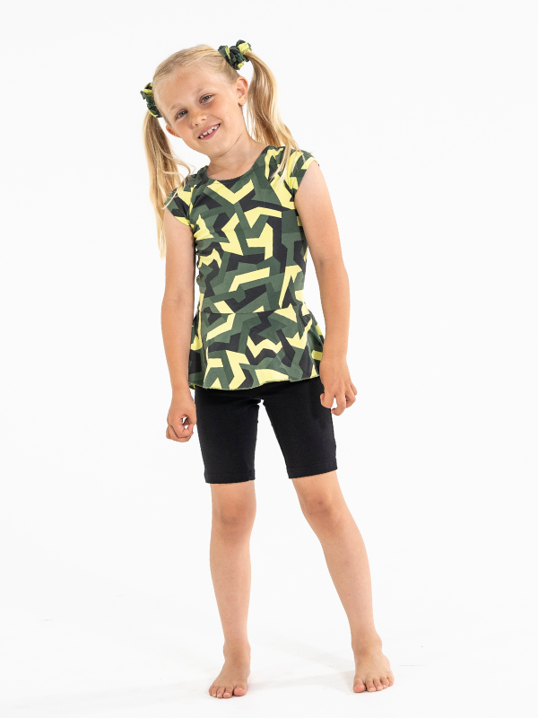 Catsuit peplum | NS-160 Yellow Army