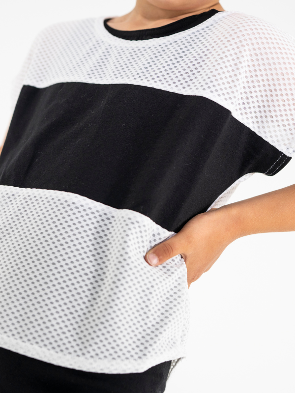 T-paita | NS-163 Black-White
