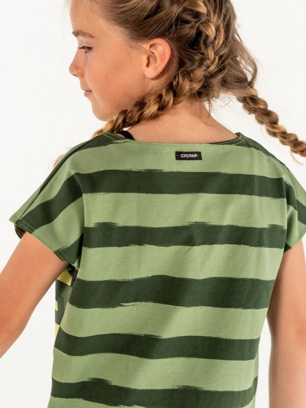 T-paita | NS-163 Green Stripes
