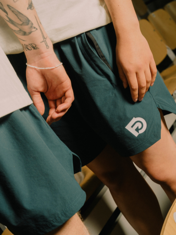 Faceoff shorts | Unisex   Petroleum blue
